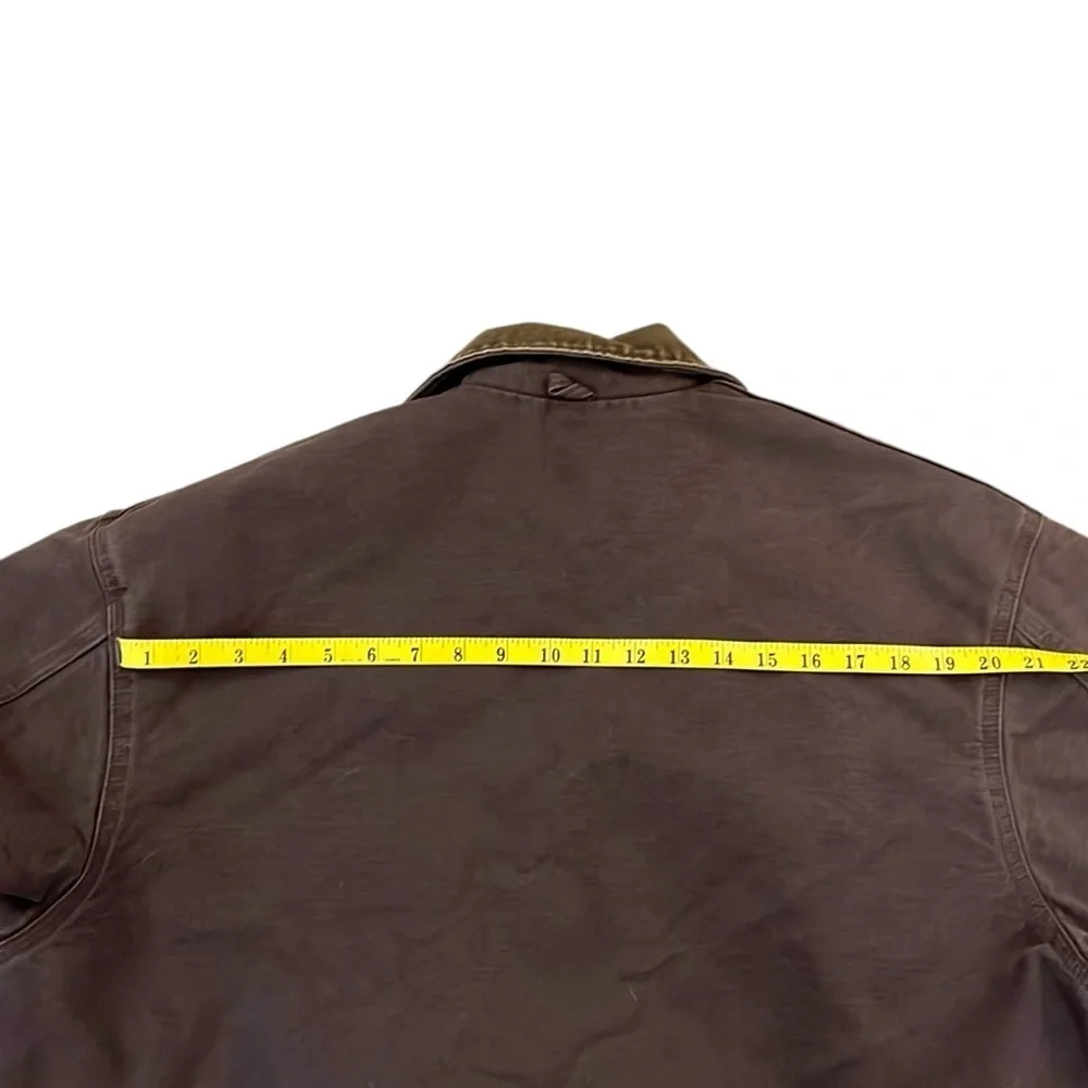 Vintage 90’s Carhartt Blanket Lined Jacket Barn Work Coat Brown CB2582 USA XL - Picture 11 of 16